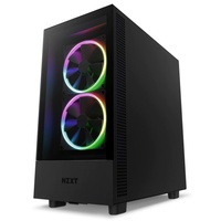 Casing komputer Gaming H5 ELITE hitam RGB casing menara tengah PC Gaming casing PC