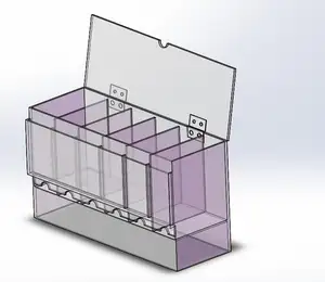 Popolare 6 Slot Acrilico Su Ordinazione Booster Pack Dispenser Container con Spettacolo di Imballaggio