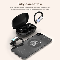 Q15 TWS écouteurs de sport intra-auriculaires unité de Suspension à 90 degrés 360 degrés ACS son Surround panoramique LED indicateur de batterie JL