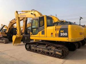 Excavatrice hydraulique d'occasion Komatsu PC200-8 Komatsu PC200 Komatsu PC200-7 pour projet de lutte contre les inondations urbaines - Product Image 6