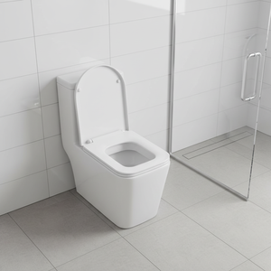 <span class=keywords><strong>WC</strong></span> monobloc en céramique grand format sur pied avec abattant UF pour salle de bain - Product Image 1