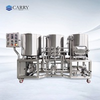 Système de brassage de bière en acier inoxydable 304 de 150 L à 3 cuves, chauffé électriquement, avec contrôle PID pour micro-brasserie et brasserie artisanale