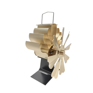 Ventilateur de poêle à <span class=keywords><strong>bois</strong></span> en alliage d'aluminium 6063 personnalisé en usine, alimenté par la chaleur, usiné CNC - Product Image 1