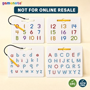 Tavola Magnetica per Tracciare Alfabeto e Numeri, Set Bifacciale con Lettere ABC e Numeri 123, Gioco Educativo Montessori per Prescuola, Pronto per la Spedizione - Product Image 1