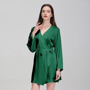 Áo Choàng Phụ Nữ Sexy <span class=keywords><strong>Mulbury</strong></span> 100% Tinh Khiết Dâu Tằm Lụa Đêm Gowns Thiết Phụ Nữ Đêm Dress Sexy Lụa Robe Robe Robe - Product Image 6