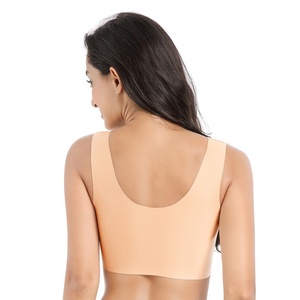 <span class=keywords><strong>Reggiseno</strong></span> Sportivo Senza Cuciture in Pizzo Sottile, Stile <span class=keywords><strong>Canotta</strong></span>, con Chiusura Laterale per Seni Grandi - Product Image 1
