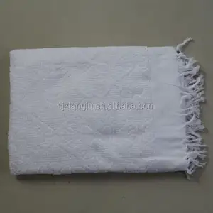 En gros usine Musulman polyester microfibre ihram hajj serviettes en jacquard