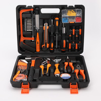 Caja de Herramientas de Reparación para el Hogar de Alta Calidad, con Estuche de Acero y Plástico, Brocas, Llaves, Cuchillas y Herramientas Combinadas