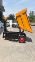 Mini-dumper électrique portable à benne hydraulique, capacité de charge 1000 kg, pour le transport de matériaux de construction, type brouette