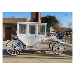 <span class=keywords><strong>Remorque</strong></span> de luxe royale pour enfants, type calèche à chevaux, à vendre / Calèche électrique à double rangée pour mariage, tirée par des chevaux - Product Image 2