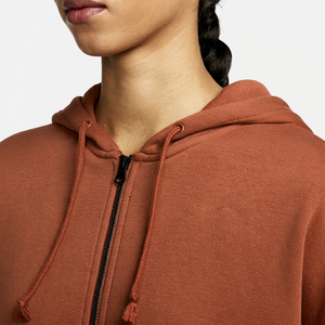 Sudaderas de gimnasio con capucha para mujer de diseño personalizado de alta calidad con suéter de cremallera de mezclilla para invierno al por mayor - Product Image 1
