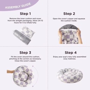 Nouveau style de panier rond pour animaux de compagnie, luxueux, confortable, antidérapant, résistant à l'usure, canapé-lit pour chiens et chats en mousse - Product Image 2