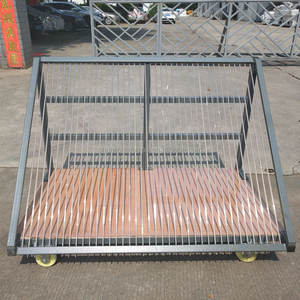 Chariot de stockage de feuilles de verre, support de <span class=keywords><strong>harpe</strong></span> Simple isolé en usine de verre - Product Image 4