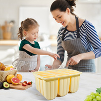 Moule en silicone sans BPA à 12 cavités avec couvercle et bâtonnets en bois, moule réutilisable pour yaourt, fruits, glaces, sucettes glacées, outils de fabrication de crème glacée DIY