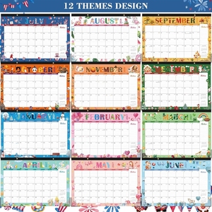 <span class=keywords><strong>Calendrier</strong></span> promotionnel SYC 2026 avec impression LCD, support mural magnétique et design floral simple - Product Image 3