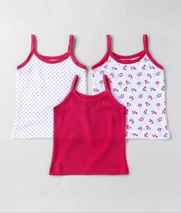 Nuovi arrivi ragazze cotone rosso con rifinitura floreale Top senza maniche canotta per bambini canottiere morbide camicie estive all'ingrosso della fabbrica - Product Image 2