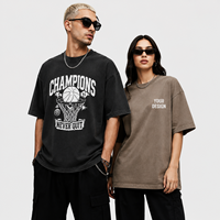 T-shirt unisexe personnalisé avec logo, nouveau style 2026, impression graphique de haute qualité, t-shirt surdimensionné en coton épais
