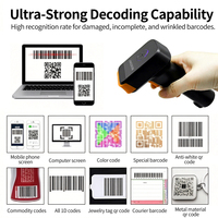 Lecteur de codes-barres portable JINGXIN pour la lecture de codes EAN13, UPC Code128, QR, PDF417, DataMatrix pour les librairies et les magasins de musique