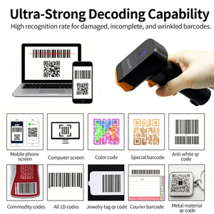Escáner de Código de Barras Portátil JINGXIN para Decodificación de EAN13, <span class=keywords><strong>UPC</strong></span>, Código 128, QR, PDF417 y DataMatrix, Ideal para Librerías y Tiendas de Música - Product Image 6