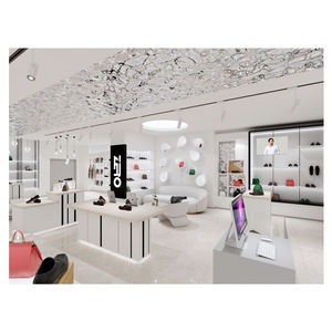 Meubles de présentation de chaussures, éclairage, design mural, décoration de <span class=keywords><strong>magasin</strong></span>, style minimaliste italien, sur mesure. - Product Image 4