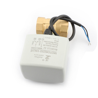 Vanne à boisseau sphérique motorisée électronique en laiton DN 25 PN 16 avec actionneur AC24V pour le contrôle de l'eau, OEM