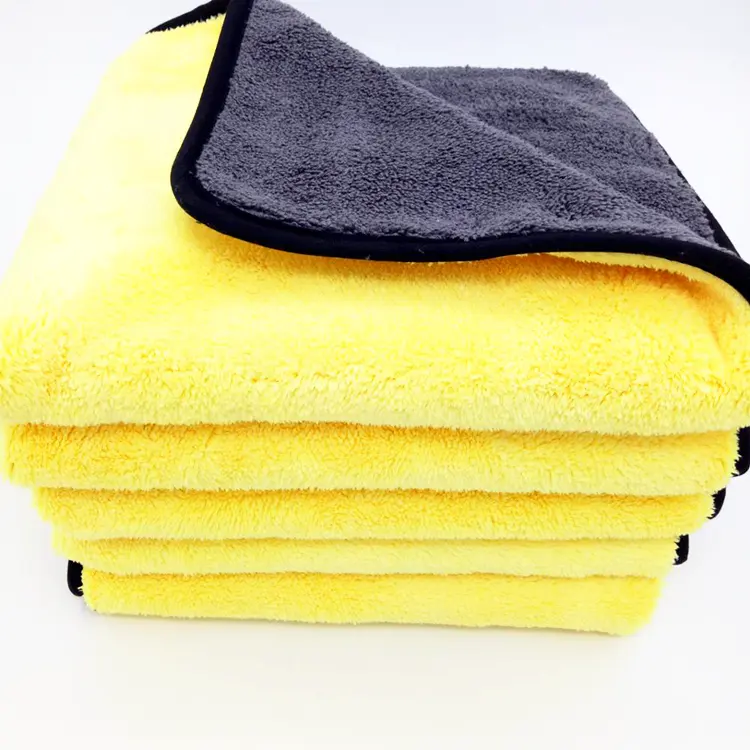 High Quality Good Water Absorption Microfiber Two Colors Car Washing Towel Coral Fleece 40*40cm Cleaning Cloth for Cars