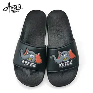 Happyslides thời trang nhà quá khổ dép giày dép người đàn ông slippeprs Hàn Quốc PVC dép in 7 ngày Amy mùa hè tan Slide trẻ em