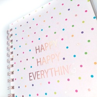 Carnet de notes personnalisé à couverture rigide avec spirale, journal, agenda, organisateur quotidien, hebdomadaire, mensuel, planificateur