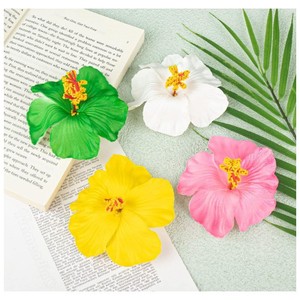 Flores Artificiales de Hibisco de EVA de 9 cm, Directo de Fábrica, Flores Hawaianas, Accesorios para el Cabello, Horquillas con Flores Secas - Product Image 6