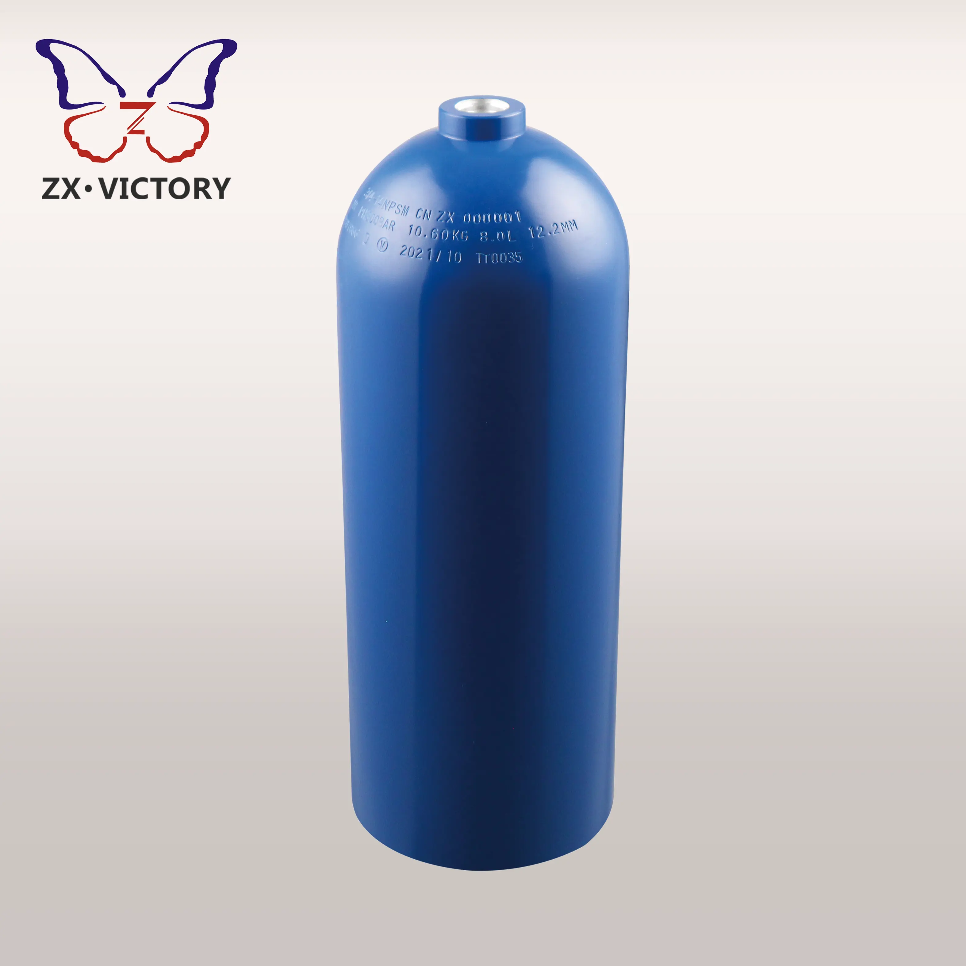 Zx Tped 8l Scuba Tank Zuurstof Aluminium Cilinder Fles Ademhalingstank Gasfles Duikfabriek Direct