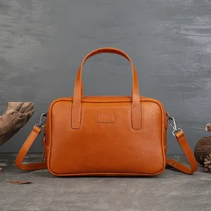 Bolso de Mano de Cuero Genuino de Alta Calidad Redwingy, Estilo Vintage, para <span class=keywords><strong>Hombre</strong></span> y Mujer, de Cuero Vacuno Curtido Vegetalmente, Bolso Bandolera - Product Image 2