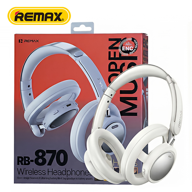 Remax Wireless Over Ear Bluetooth 6.0 Headset Environmental Noise Cancelling Headphones Wireless Headphones for Home Office