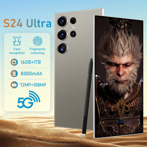 S24 Ultra 5G Smartphone 7.3 pouces <span class=keywords><strong>Android</strong></span> 14 16 Go de RAM/256 Go de ROM 8000mAh Batterie 120Hz Rafraîchir la double carte SIM Téléphone mobile mondial - Product Image 4