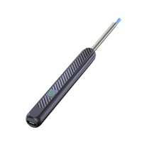 Otoscope intelligent visuel 1080P HD WiFi sans fil avec caméra pour oreilles, kit de nettoyage de cérumen lumineux pour téléphones Android/iOS, 5 embouts en silicone