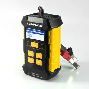 Automatic 5A Car batterie 12V auto Battery Charger Battery Maintainer KONNWEI marke 100-2000 CCA Load Tester
