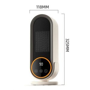 Chauffe-ventilateur PTC intelligent portable 220V à élément céramique, 1200W, avec deux réglages, pour un chauffage d'hiver efficace et économe en énergie – Meilleure vente - Product Image 5