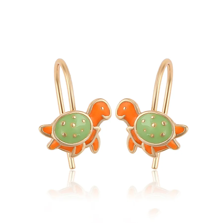 S00041007 Xuping 2021 Fashionable 18k Gold Plated Tortoise Animals Clip-on Earrings Women Jewelry