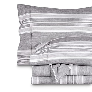 Parure de draps en microfibre ultra-douce <span class=keywords><strong>1800</strong></span> fils, 4 pièces, pour lit double, avec poches extra profondes, ajustement facile, rafraîchissante et confortable, brossée - Product Image 6