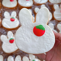 Jouet Squishy Lapin Fraise en PU, à Rebond Lent, Doux et Moelleux, Anti-Stress, Modèle Sw-05, Fabriqué au Zhejiang, pour Enfants