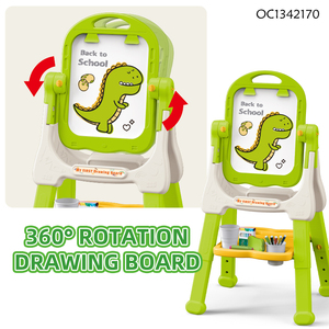 Grand <span class=keywords><strong>tableau</strong></span> effaçable noir coloré, jeux interactifs pour jouets, bébés, enfants, préscolaire, apprentissage éducatif, table de dessin - Product Image 3