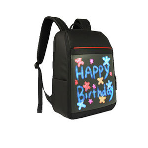 Layar ransel Led pabrik lampu Pitch kecil Promosi atas nama berkendara iklan seluler ransel Led Bluetooth Inggris - Product Image 1