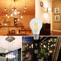 Ampoule LED Edison vintage MingBen à intensité variable 8W, blanc chaud 3000K, blanc froid, équivalent 60W A60, culot moyen E27/B22, verre transparent