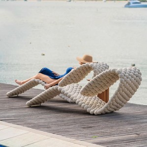 Ensemble de meubles de salon en rotin résistant aux intempéries pour cour, villa, balcon, hôtel, maison d'hôtes, patio, plage, protection solaire - Product Image 4