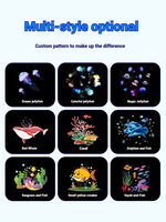 Lampe de projection GOBO personnalisable, effet dynamique d'ondulation de l'eau et de poissons, pour décoration intérieure et extérieure, usage commercial