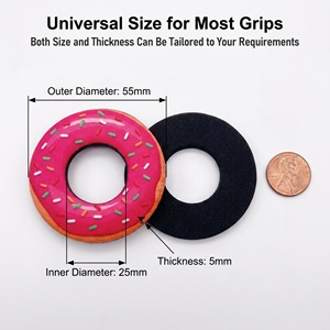 Donut de agarre personalizado para bicicleta eléctrica, donut de agarre grueso para motocicleta, donut de almohadilla personalizado para donut de agarre, accesorio para <span class=keywords><strong>manillar</strong></span> de motocicleta y moto de cross - Product Image 2