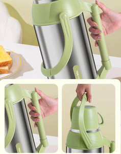 Nouvelle bouteille thermos de grande capacité bouteille de thé isolée domestique pot chauffant utilisation de bureau bouteille d'eau bouillante - Product Image 5