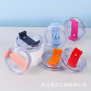 Transparent As Colored Lid 40oz Spiral Leak Proof For Insulated Cup Customizable Color Changing Cover - Product Image 3