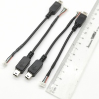 Cáp USB Mini Micro Góc Phải 180 Độ Với Jst Xh Ph 2.0 2 4 5 Đầu Nối Cáp Jst/Xh Cáp Micro Usb Sang Jst 10CM