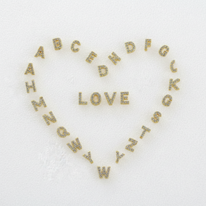 Pendientes de Lujo Personalizados con Letra Inicial 3D de Burbuja, de Latón Crudo y Circonia, Collar con Letra de Globo del Alfabeto, Pendientes Hinchados, ¡Venta Caliente! - Product Image 2