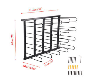 JH-Mech 20 rollos de vinilo de montaje en pared estante de almacenamiento de vinilo organizador de almacenamiento de estante de montaje en pared tienda de muestra soporte de rollo de envoltura de vinilo - Product Image 3